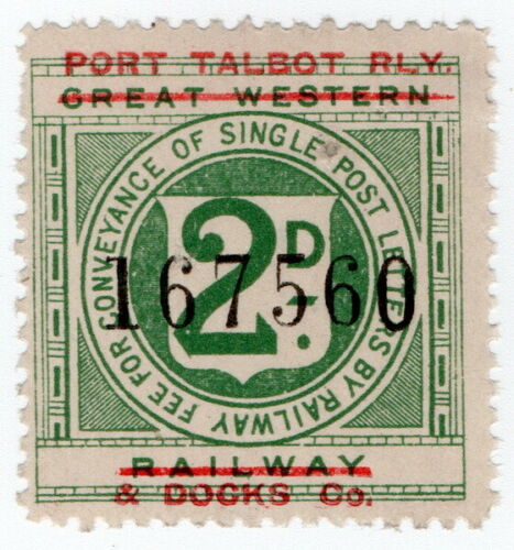 Railway Letter Stamps Port Talbot Railway and Docks Company